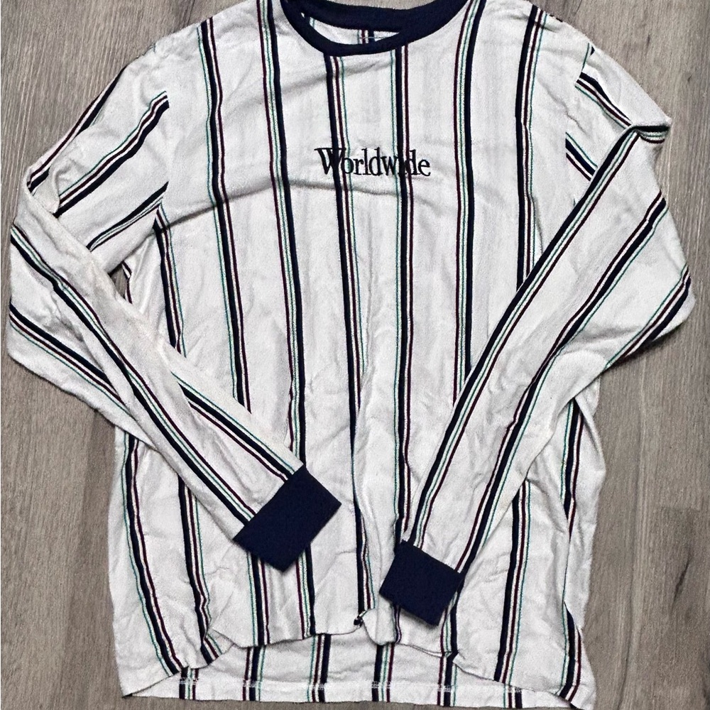 Rue21 Multicolor Worldwide Striped Tee